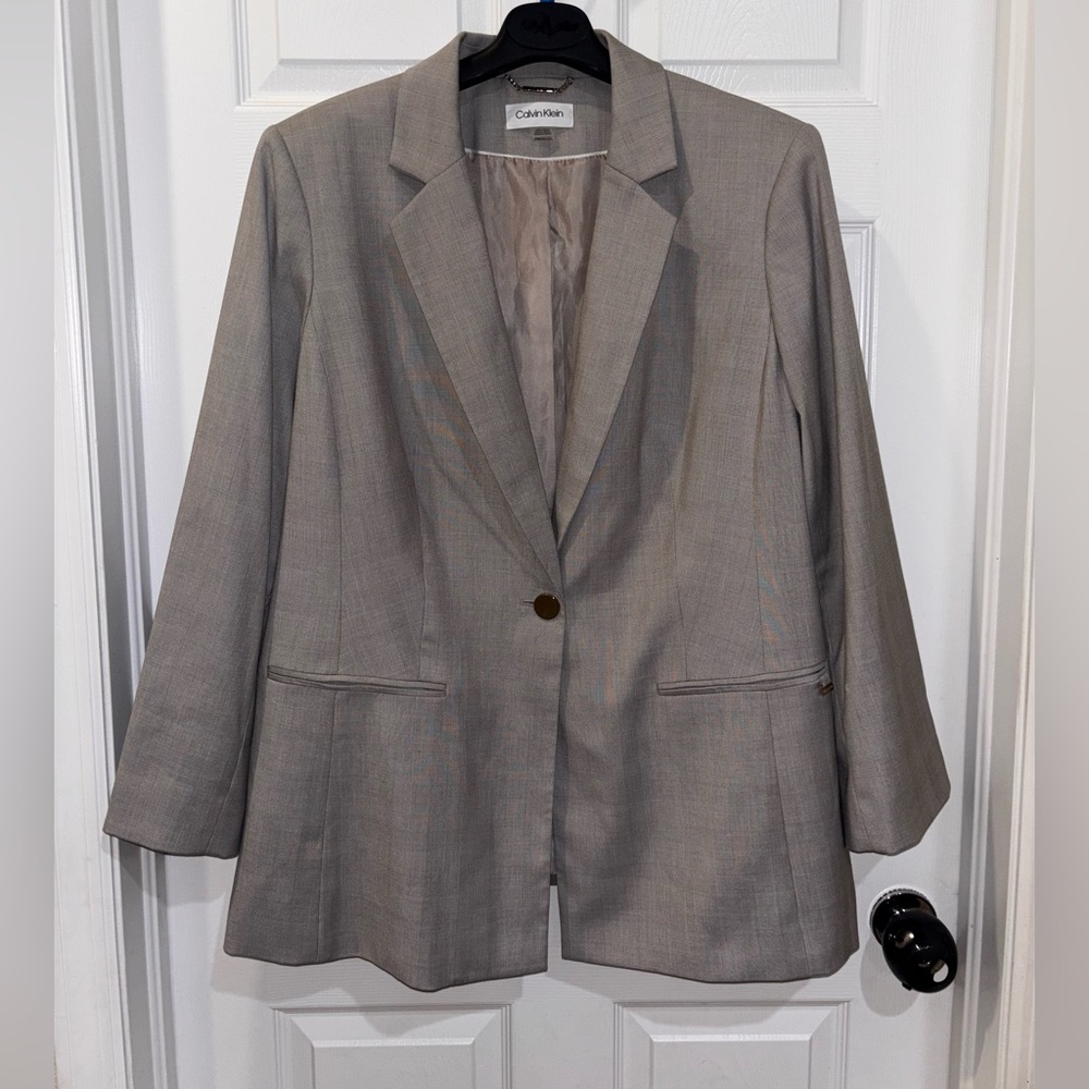 BEAUTIFUL Calvin Klein PLUS BLAZER 22W - Picture 2 of 10